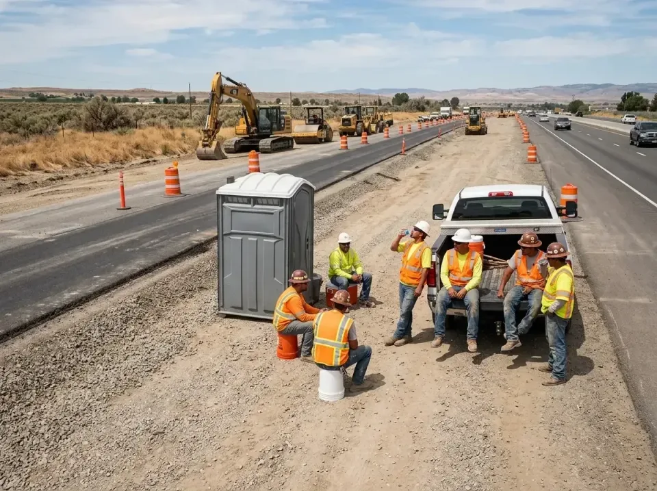 highway-road-construction-crew-007 — frequently asked questions, Porta Potty and Restroom Rentals in Johnston City, IL